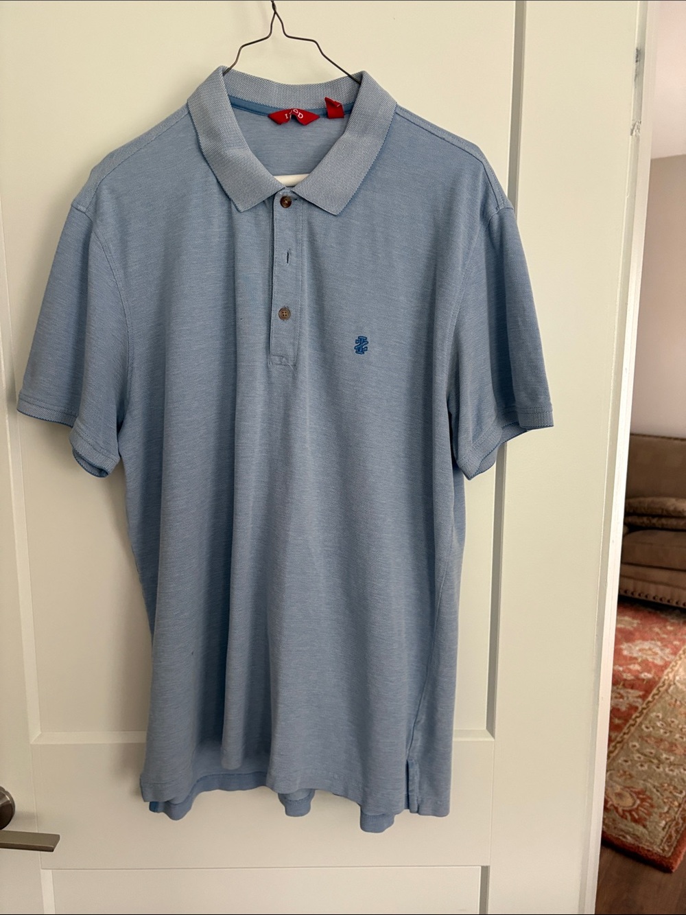 Izod Light Blue Men's Polo Shirt - Short Sleeve